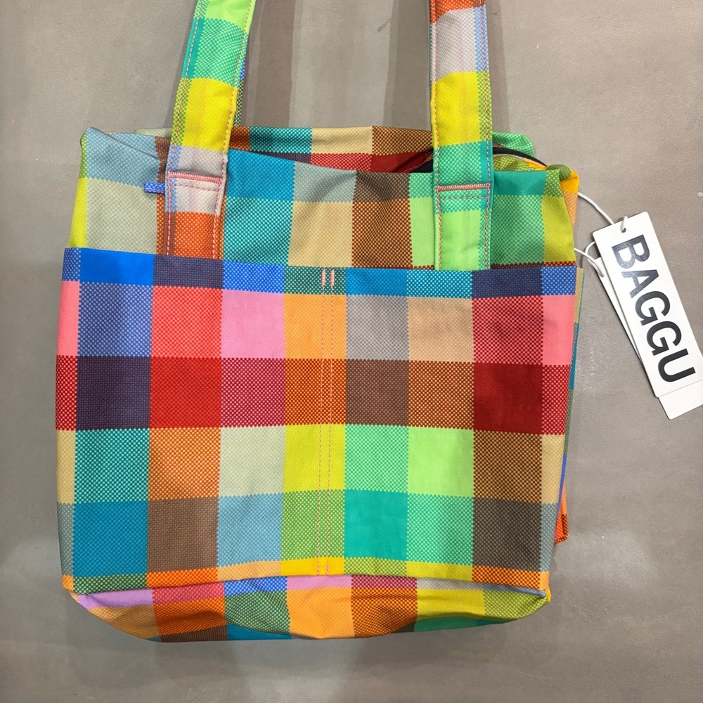 BAGGU Madras everyday cloud bag